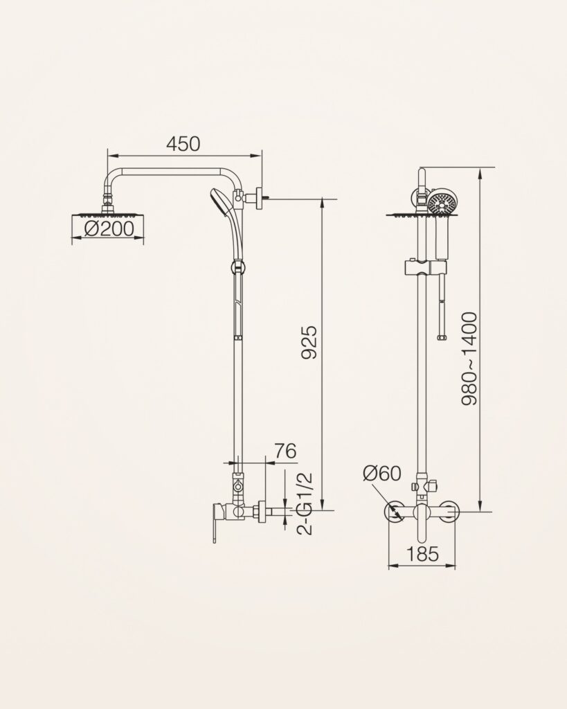 Baleares 005 · Rampa de altura ajustável — desenho técnico