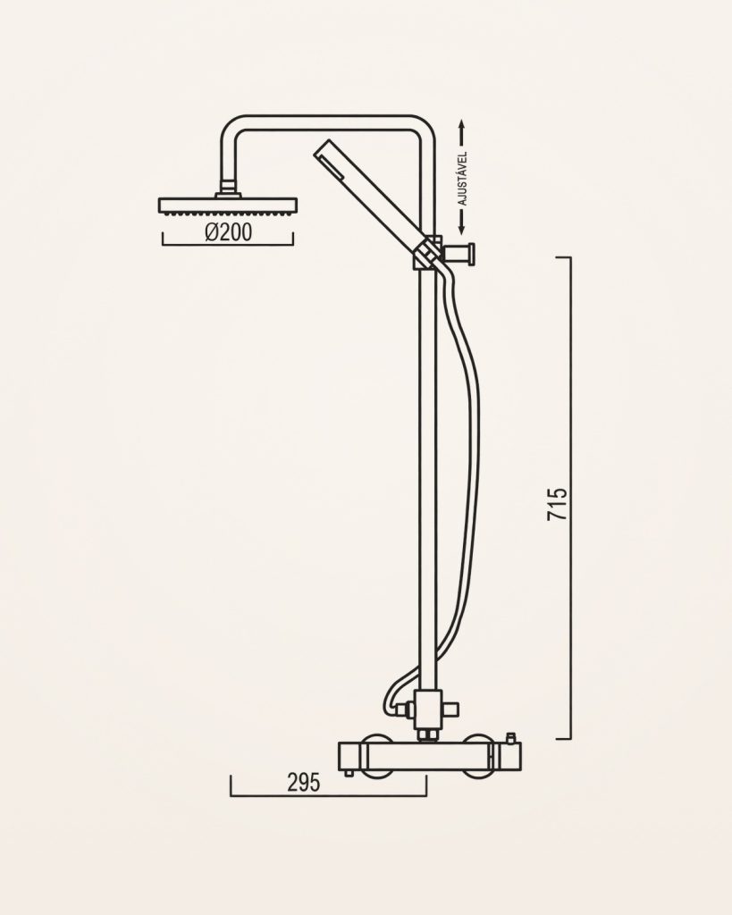 Baleares · Rampa termostática — desenho técnico